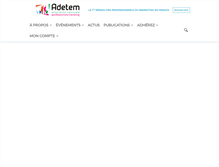 Tablet Screenshot of adetem.org